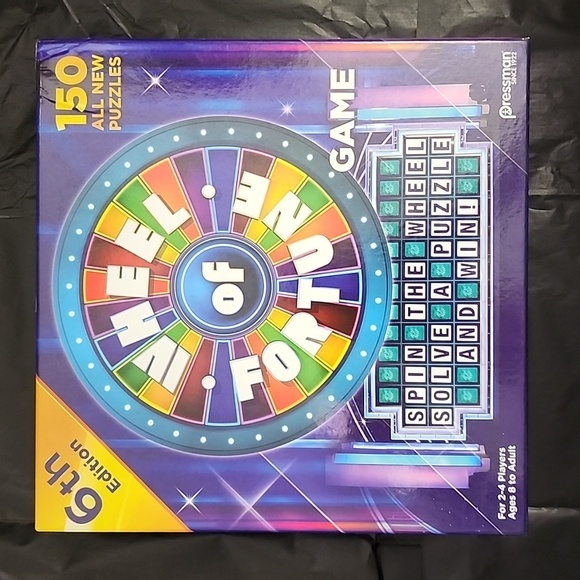Wheel of Fortune Game: 6th Edition -Spin The Wheel, Solve A Puzzle 2022 SEALED - Picture 1 of 5